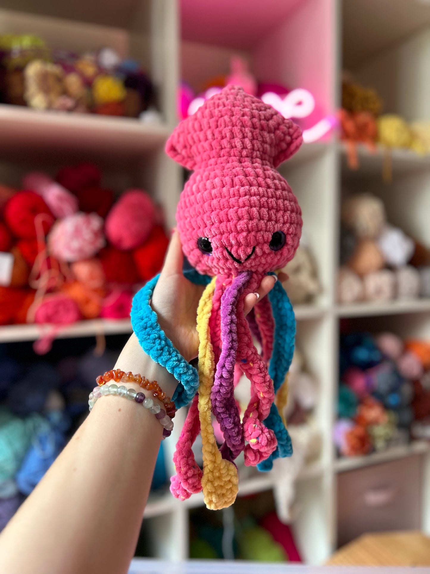 Pink squid